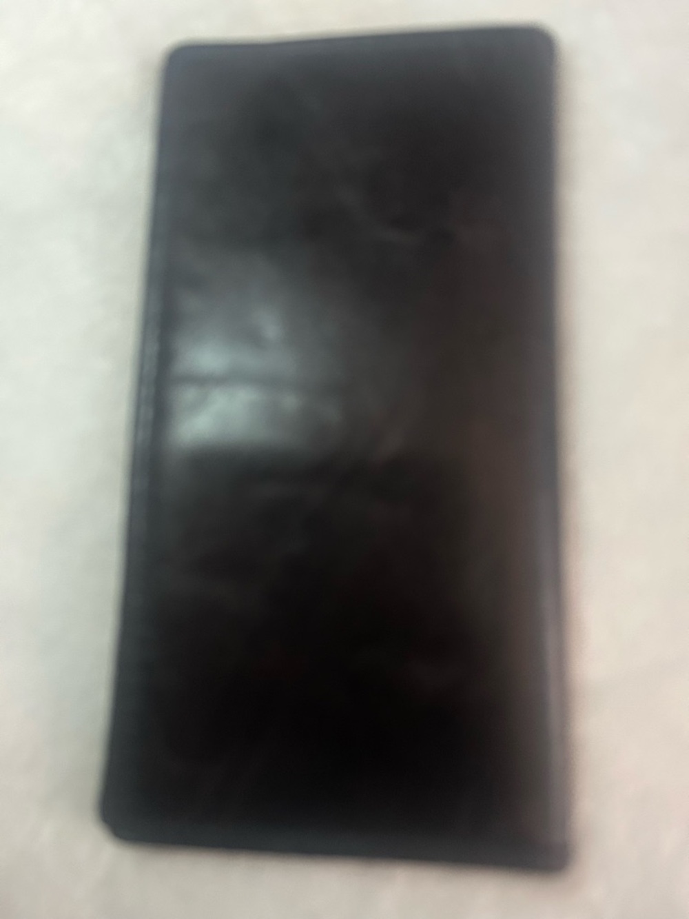 Fossil Black Leather Folio Phone Case